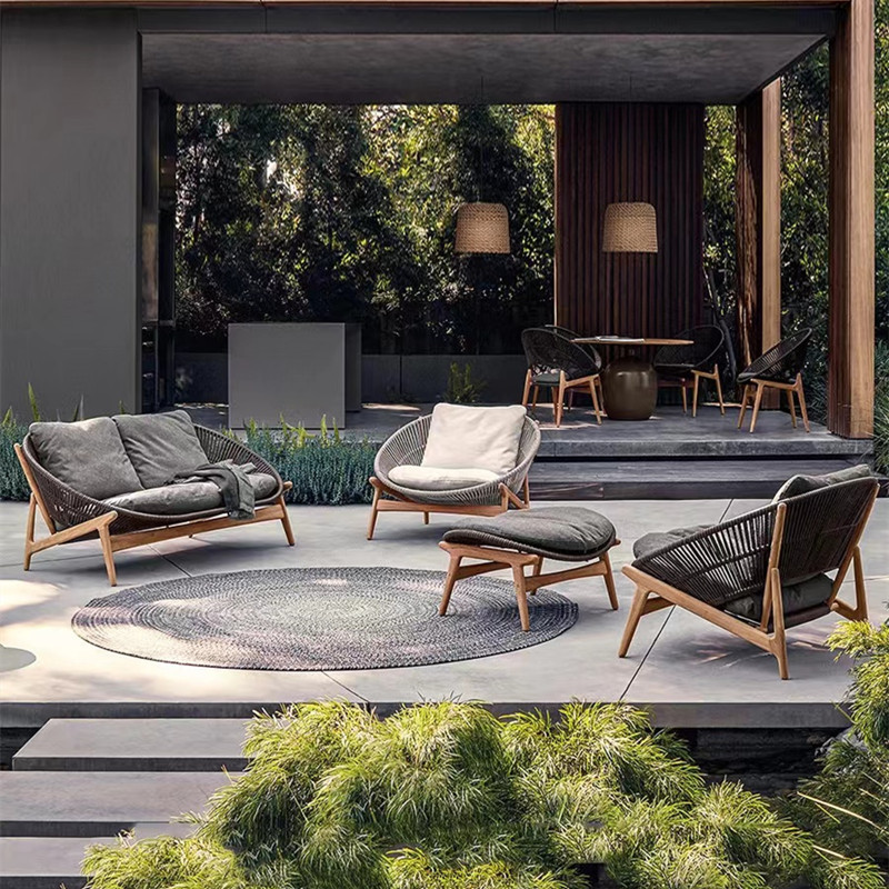 Kids Outdoor Furniture Set - ชุดโซฟากลางแจ้ง เฟอร์นิเจอร์สวน ชุดโต๊ะกาแฟสำหรับลานบ้าน เฟอร์นิเจอร์สวนสำหรับเด็กสไตล์อิตาลี ชุดโต๊ะรับประทานอาหารสำหรับชายหาด เฟอร์นิเจอร์ทันสมัย
