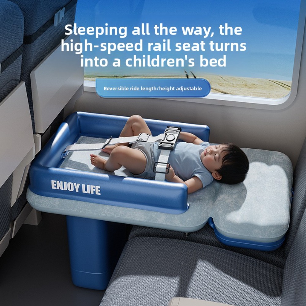 Kids Outdoor Car - ที่นอนเป่าลมสำหรับเด็กเล็กในเครื่องบินและเบาะเสริมในรถยนต์ ที่นอนเด็กแบบพกพาสำหรับการเดินทางทางอากาศและการเดินทางบนท้องถนน