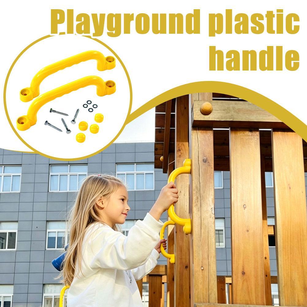 Kids Outdoor Gym Equipment - ที่จับนิรภัยสำหรับสนามเด็กเล่น สำหรับโครงปีนป่าย ที่จับกลางแจ้งสำหรับบ้านเด็ก บ้านต้นไม้ อุปกรณ์เสริมสำหรับยิมเด็ก 1