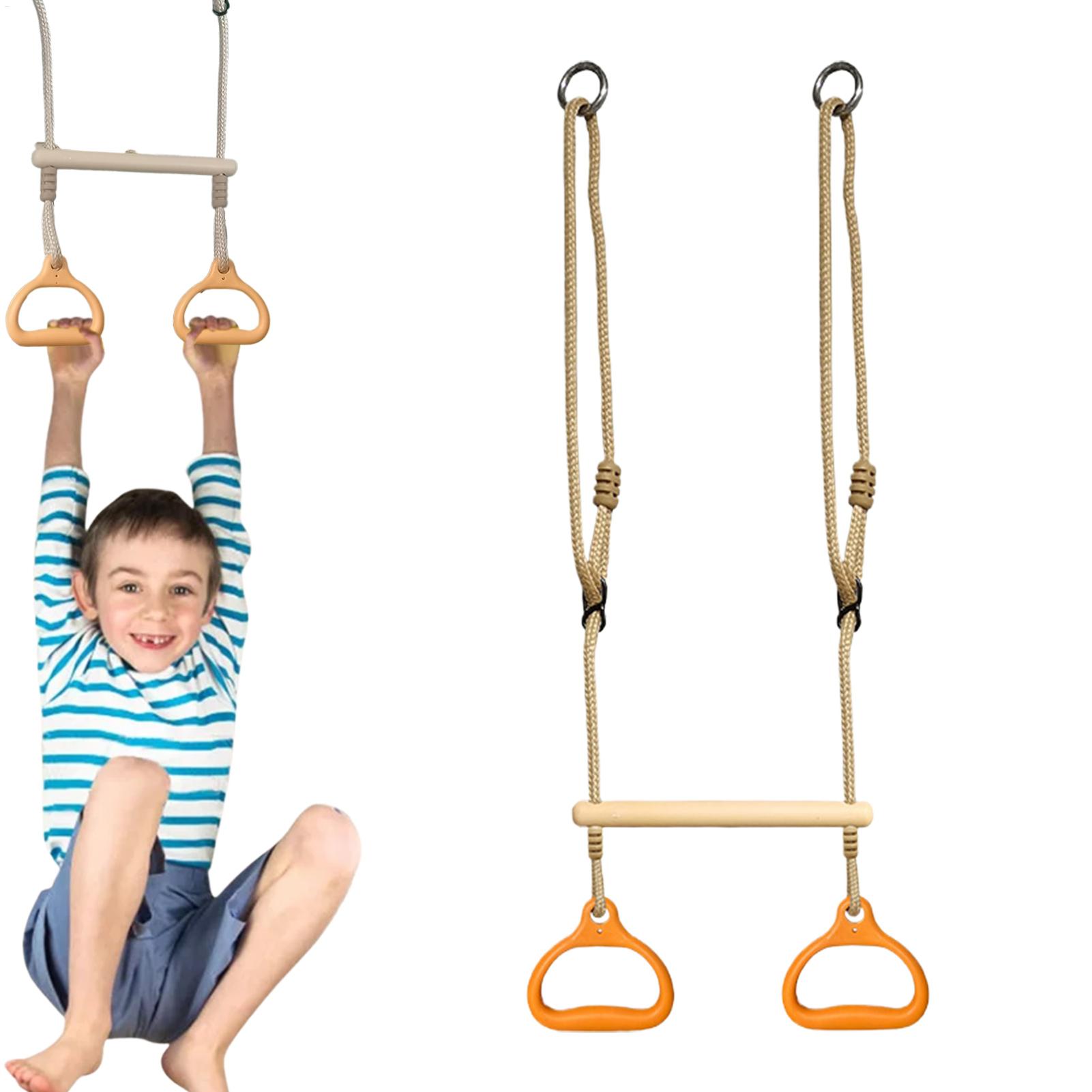Kids Outdoor Gym Equipment - Swing Bar อุปกรณ์ออกกําลังกายแหวนบาร์ตลก Ergonomic Stable เด็กเกมสําหรับผู้ใหญ่เด็ก