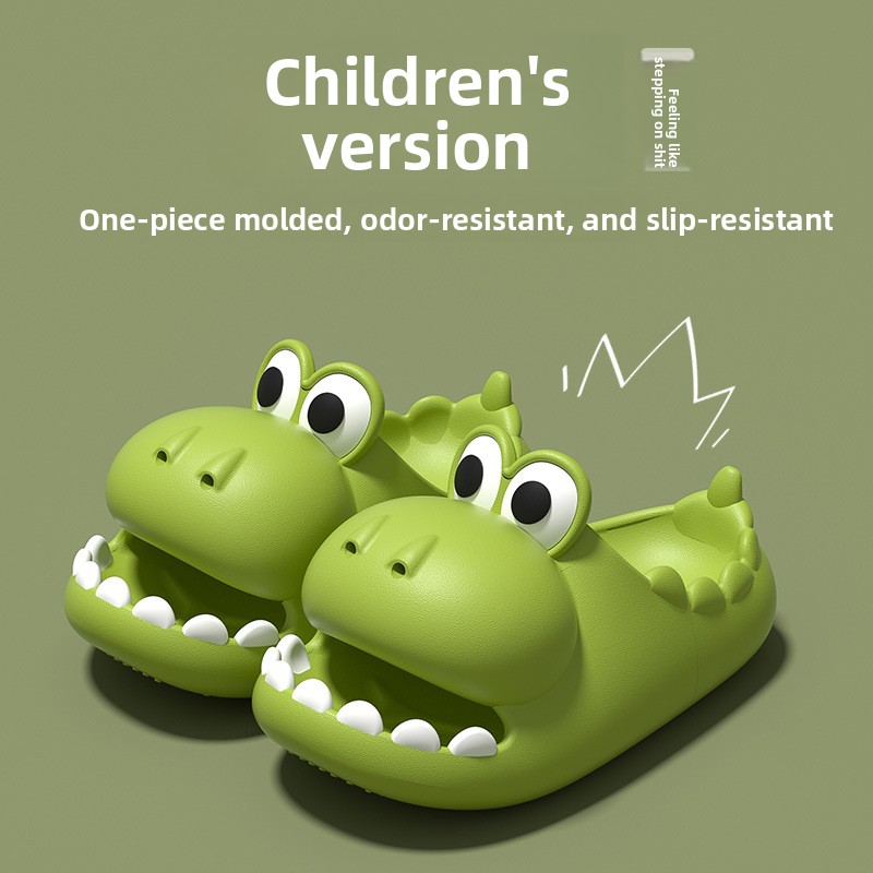 Kids Outdoor Obstacle Course - รองเท้าแตะไดโนเสาร์สไตล์ใหม่สำหรับผู้หญิง ฤดูร้อน น่ารัก ทำจากวัสดุ EVA รองเท้าแตะกันลื่นสำหรับผู้ชาย