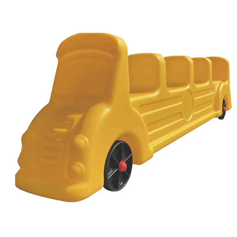 Kids Outdoor Car - รถของเล่นสำหรับเด็กอนุบาล รถขี่เล่นกลางแจ้ง รูปทรงรถบัส สำหรับเด็กหลายคน