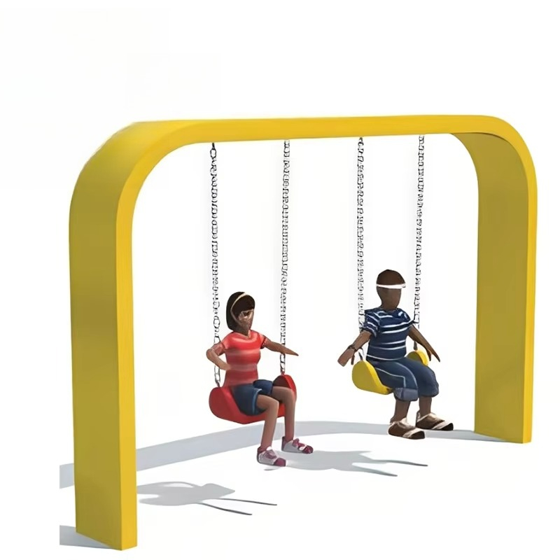 Kids Outdoor Furniture Set - ชุดเครื่องเล่นสนามเด็กเล่นกลางแจ้งคุณภาพสูง ชิงช้าสนามเด็กเล่นกลางแจ้ง ชิงช้าคู่สำหรับเด็กในโรงเรียน
