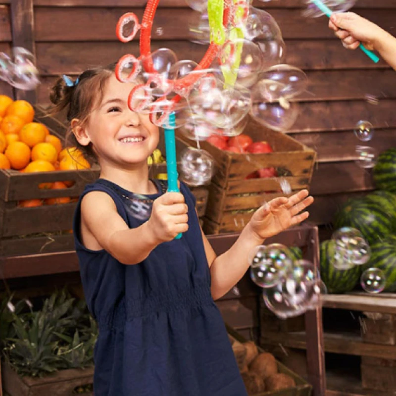 Kids Outdoor Easter Toys - แหวนเป่าลมกลางแจ้งสำหรับเด็กของเล่นส่วนตัวขนาดใหญ่สำหรับเด็กเครื่องเป่าฟองสบู่สำหรับเด็กทารกอุปกรณ์ไม้กายสิทธิ์เป่าฟองปลอดภัย (ไม่มีน้ำฟองสบู่)