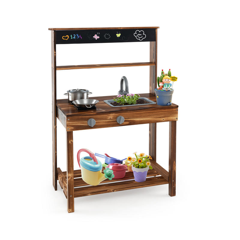 ครัวโคลนกลางแจ้งสำหรับเด็กพร้อ - Kids Outdoor Sink บทวิจารณ์และราคา
