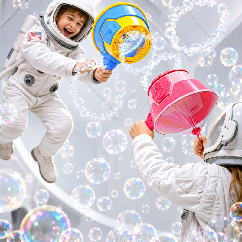 ปืนยิงฟองสบู่แบบไม่ใช้แบตเตอรี - Kids Outdoor Easter Toys บทวิจารณ์และราคา