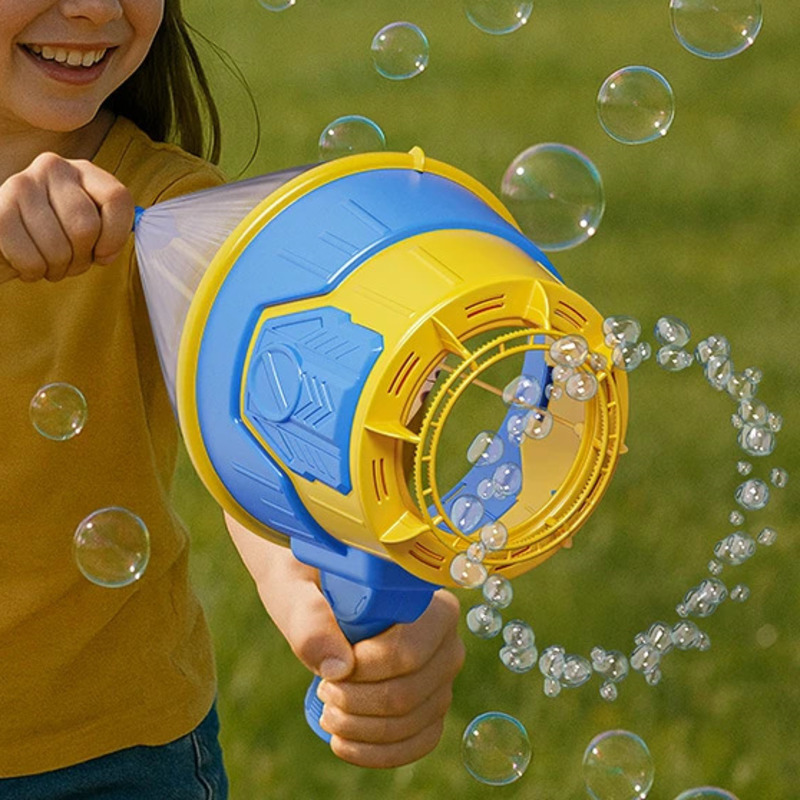 ปืนยิงฟองสบู่แบบไม่ใช้แบตเตอรี - Kids Outdoor Easter Toys บทวิจารณ์และราคา