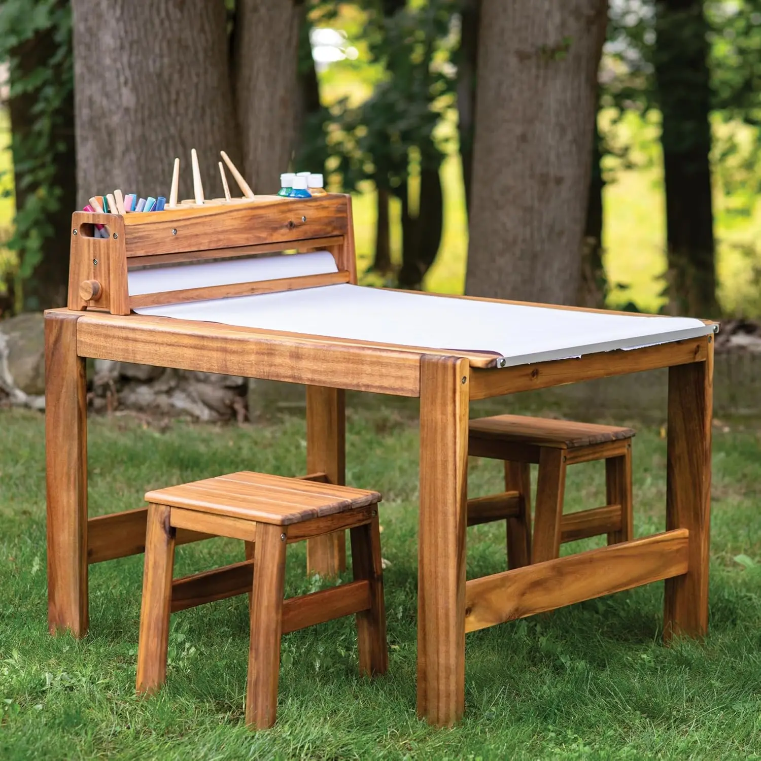 ชุดโต๊ะและเก้าอี้สำหรับงานศิลป - Kids Outdoor Chair And Table บทวิจารณ์และราคา