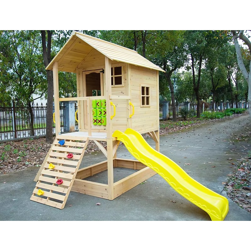 บ้านเด็กเล่นไม้กลางแจ้งในสวน บ - Kids Outdoor Wooden Playhouse บทวิจารณ์และราคา