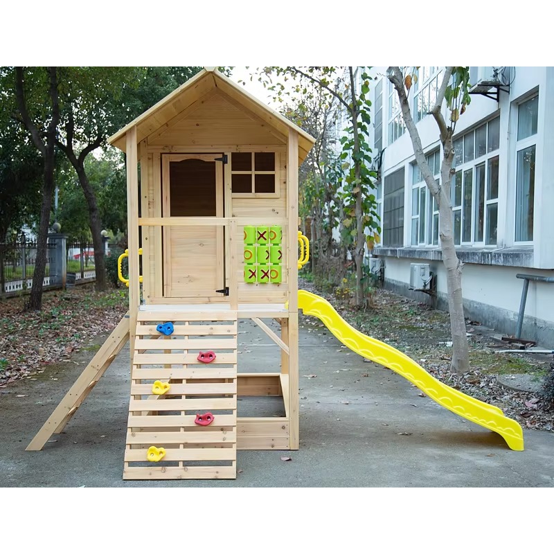 บ้านเด็กเล่นไม้กลางแจ้งในสวน บ - Kids Outdoor Wooden Playhouse บทวิจารณ์และราคา