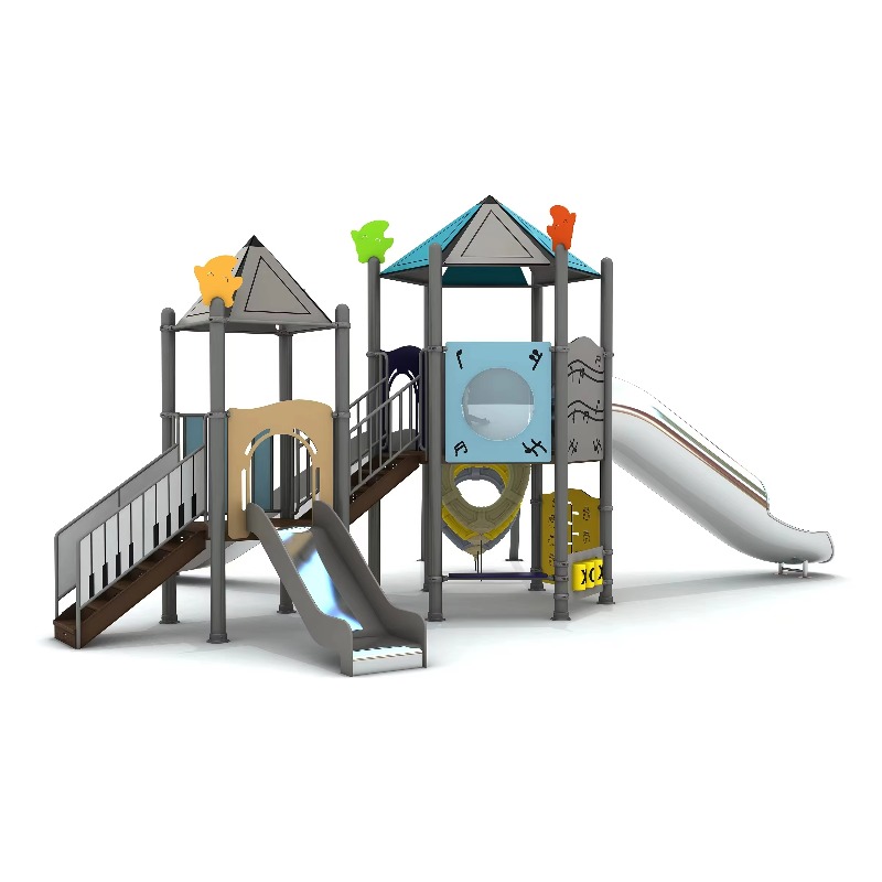 ชุดสนามเด็กเล่นไม้กลางแจ้ง บ้า - Kids Outdoor Wooden Playhouse บทวิจารณ์และราคา