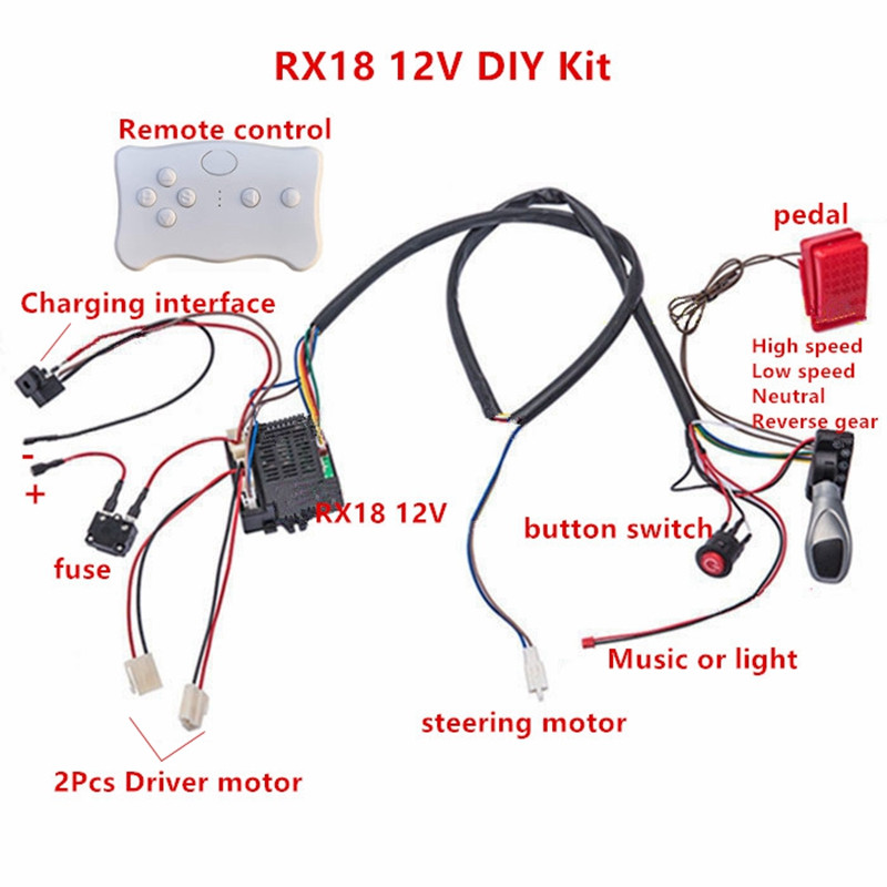 เด็กไฟฟ้ารถ DIY ดัดแปลงสายไฟแล - Kids Outdoor Car บทวิจารณ์และราคา