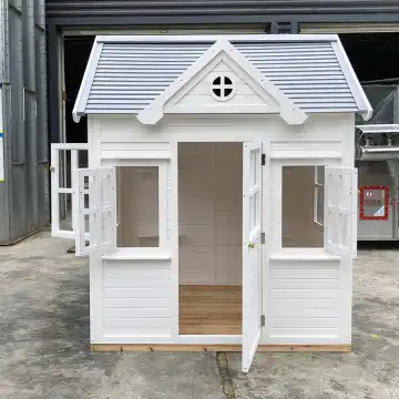 บ้านเด็กเล่นกลางแจ้ง Factory K - Kids Outdoor Wooden Playhouse บทวิจารณ์และราคา