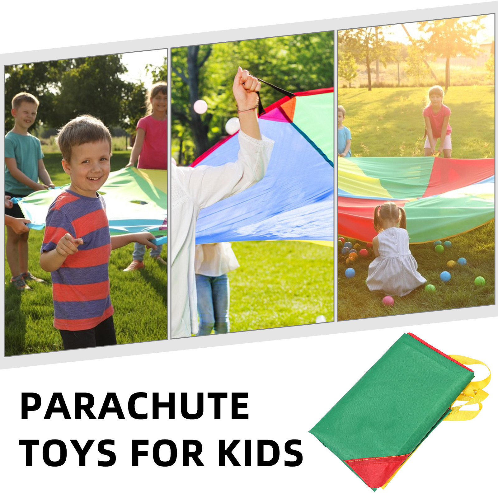 ร่มรุ้งสำหรับเด็กเล็กและเด็ก ใ - Kids Outdoor Play บทวิจารณ์และราคา
