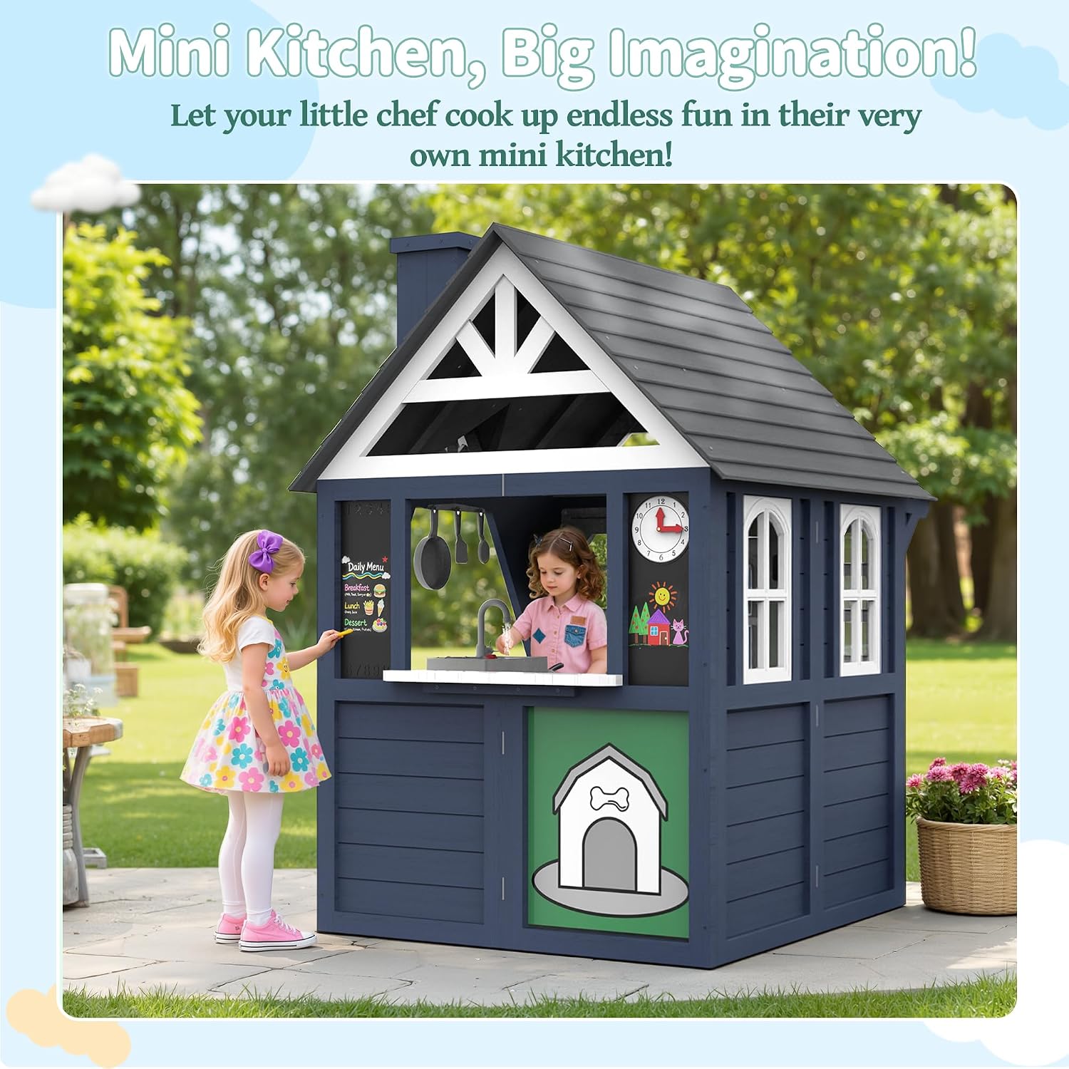 บ้านเด็กเล่นกลางแจ้ง ทำจากไม้เ - Kids Outdoor Sink บทวิจารณ์และราคา