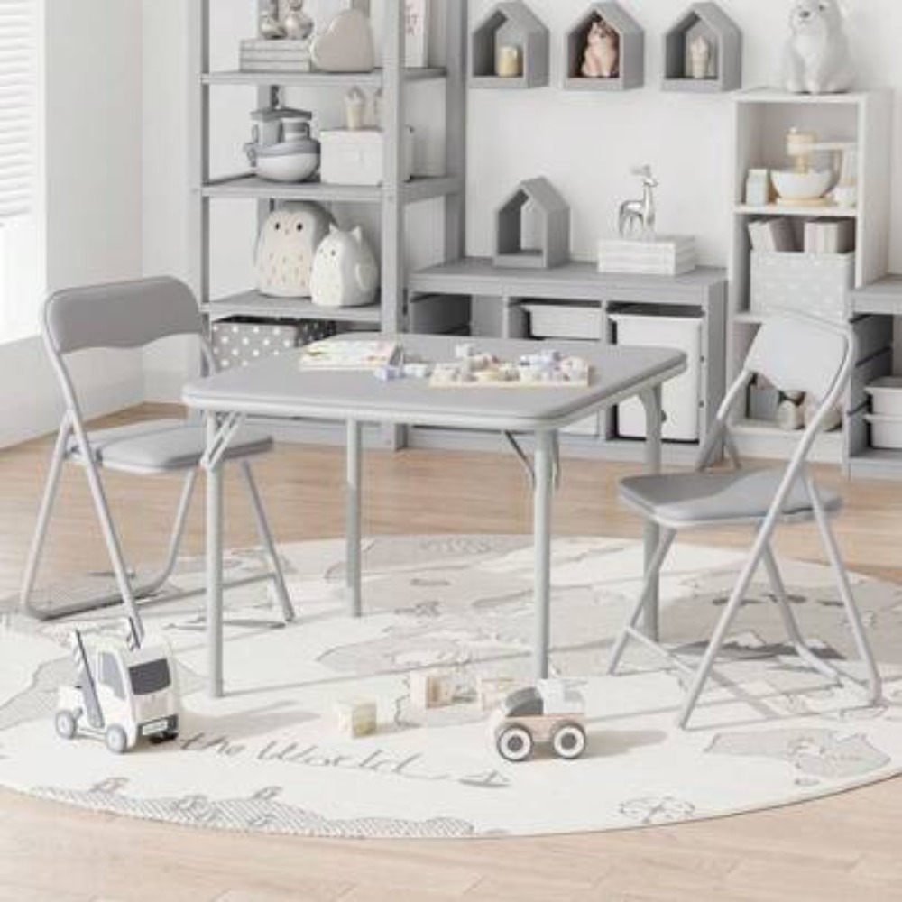 ชุดโต๊ะและเก้าอี้พับได้ 3 ชิ้น - Kids Outdoor Chair And Table บทวิจารณ์และราคา