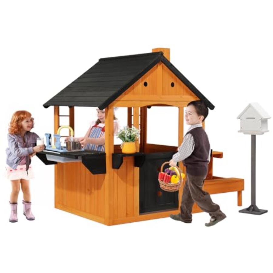 บ้านเด็กเล่นไม้กลางแจ้งสำหรับเ - Kids Outdoor Sink บทวิจารณ์และราคา