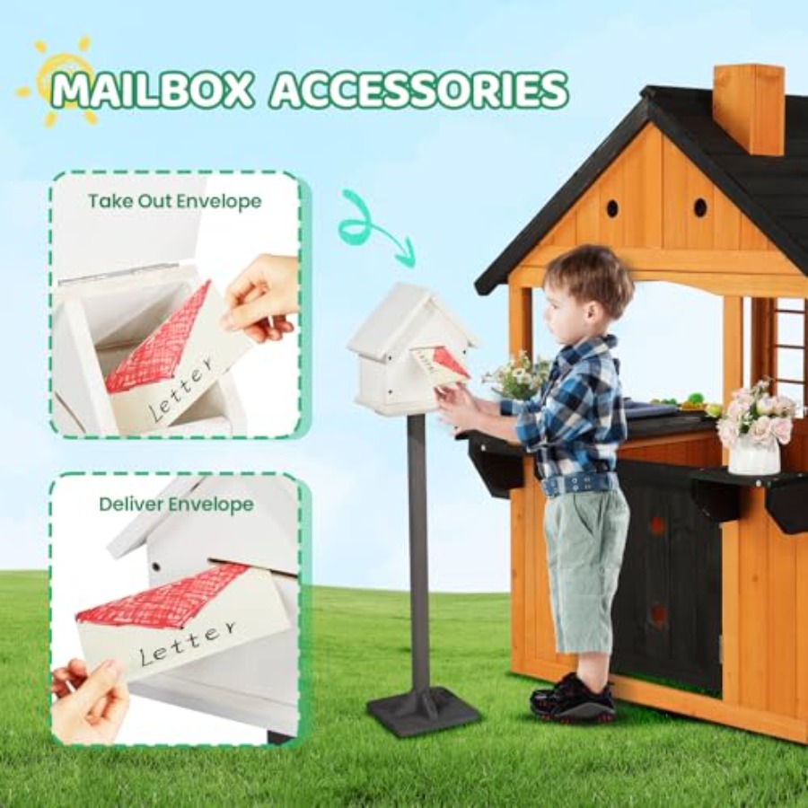 บ้านเด็กเล่นไม้กลางแจ้งสำหรับเ - Kids Outdoor Sink บทวิจารณ์และราคา