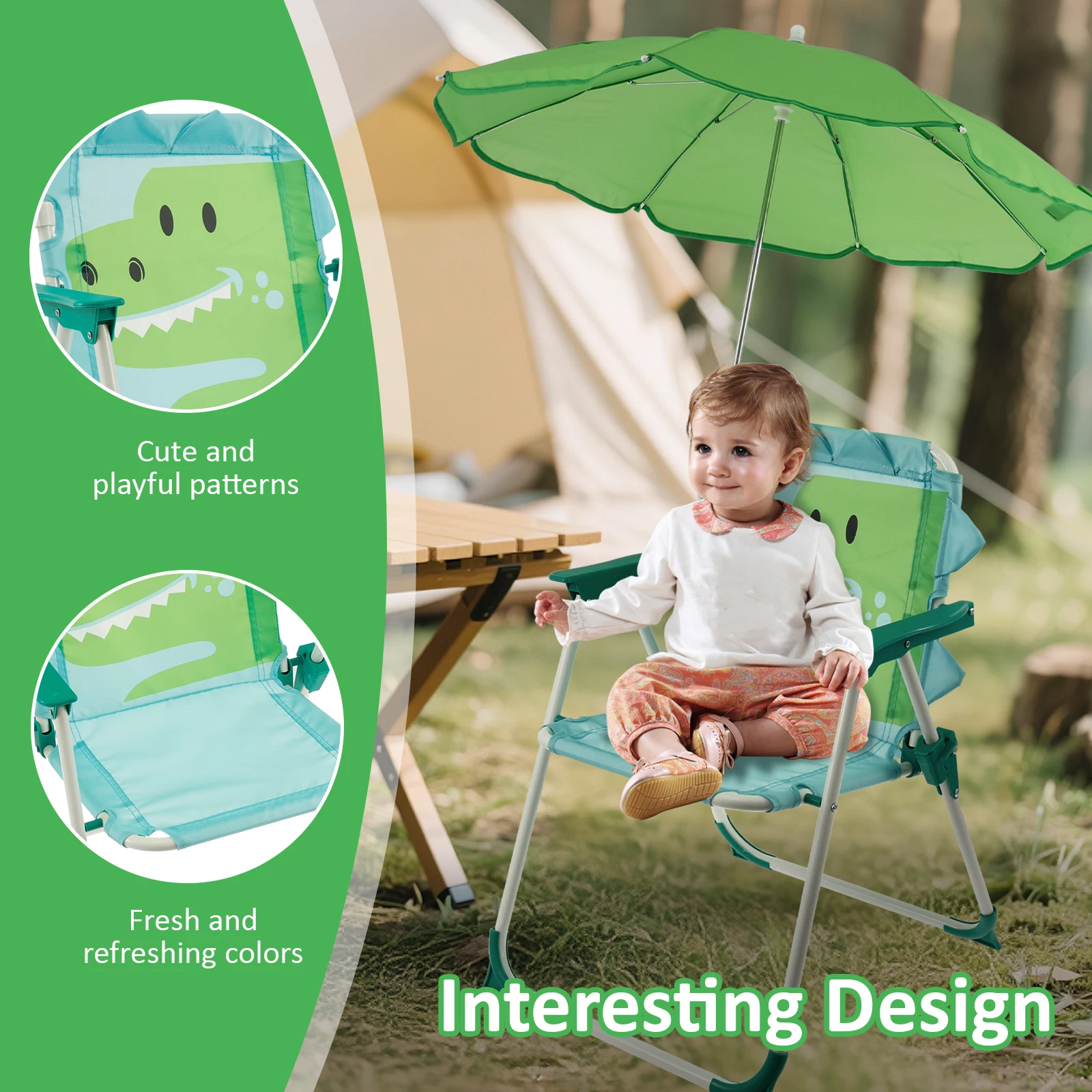 เก้าอี้ชายหาดพับได้สำหรับเด็ก  - Kids Outdoor Lounger Chair บทวิจารณ์และราคา