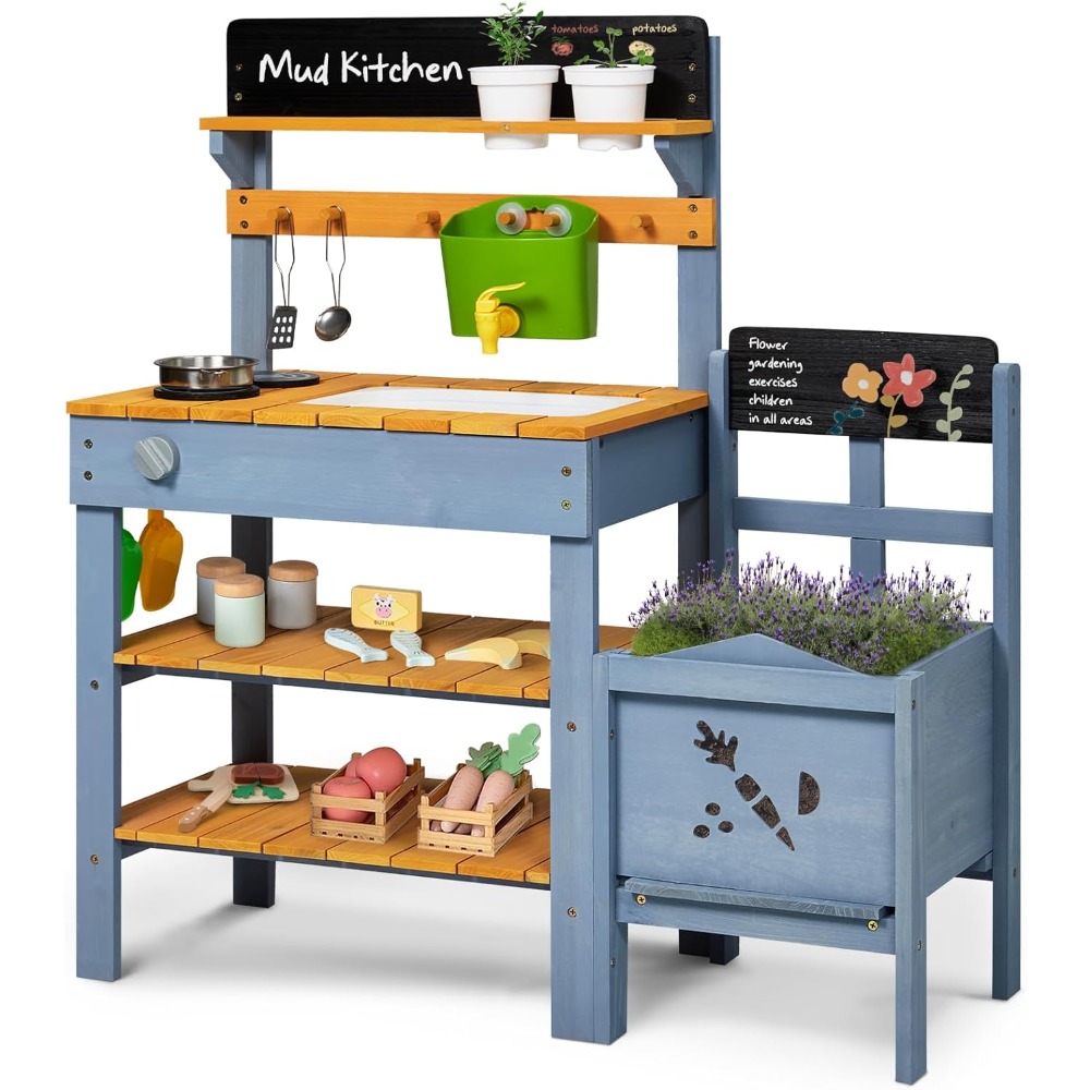 ชุดครัวโคลนสำหรับเด็กเล่นกลางแ - Kids Outdoor Sink บทวิจารณ์และราคา