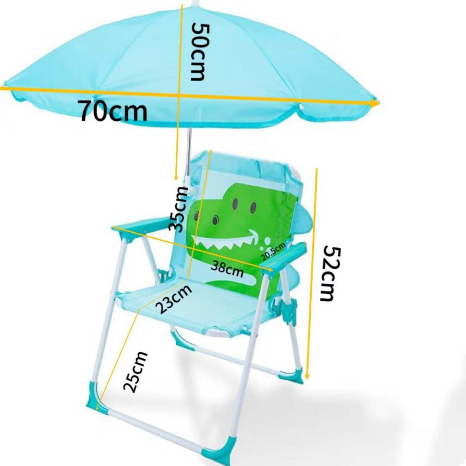 เก้าอี้ชายหาดสำหรับเด็กพร้อมร่ - Kids Outdoor Folding Chair บทวิจารณ์และราคา