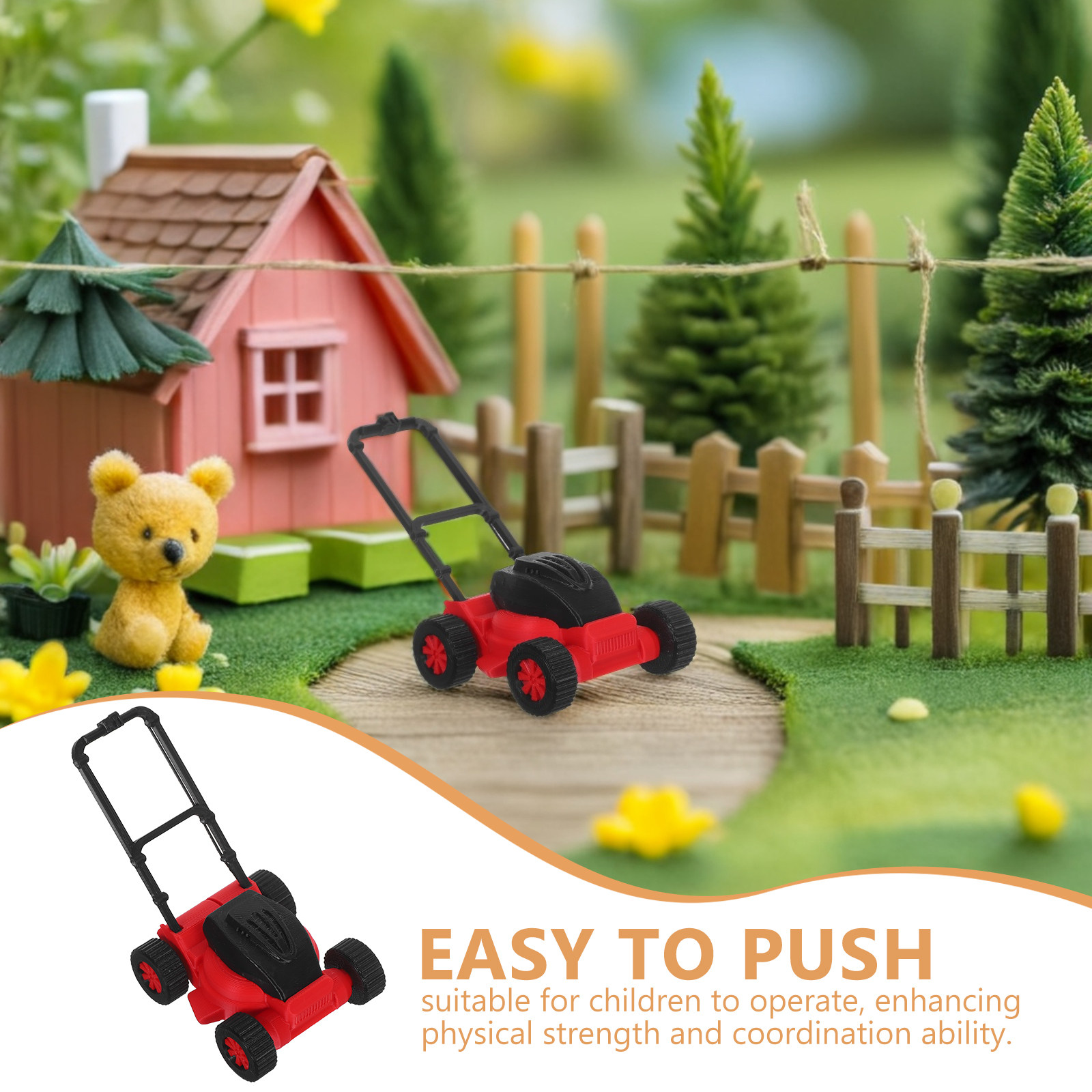 เครื่องตัดหญ้าขนาดเล็ก สมจริง  - Kids Outdoor Lawn Mower บทวิจารณ์และราคา