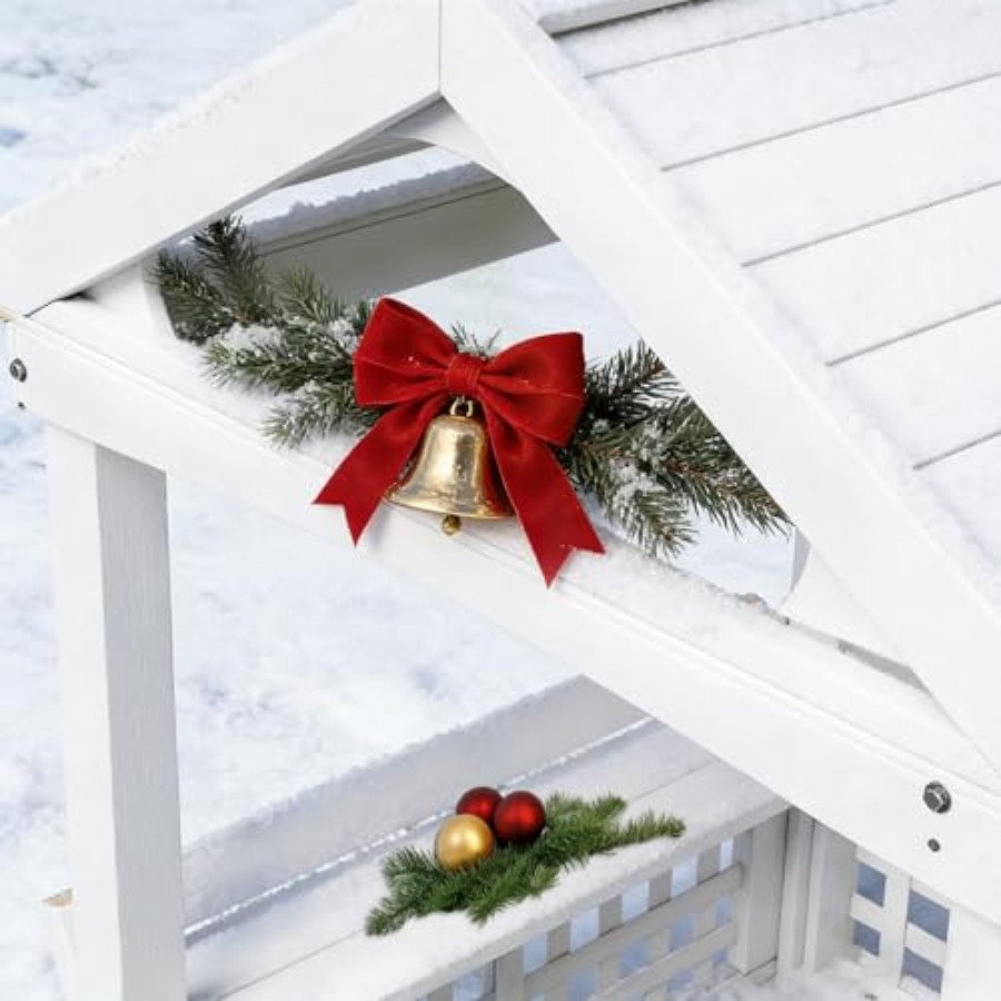 บ้านไม้สำหรับเด็กอายุ 2-8 ปี ส - Kids Outdoor Wooden Playhouse บทวิจารณ์และราคา