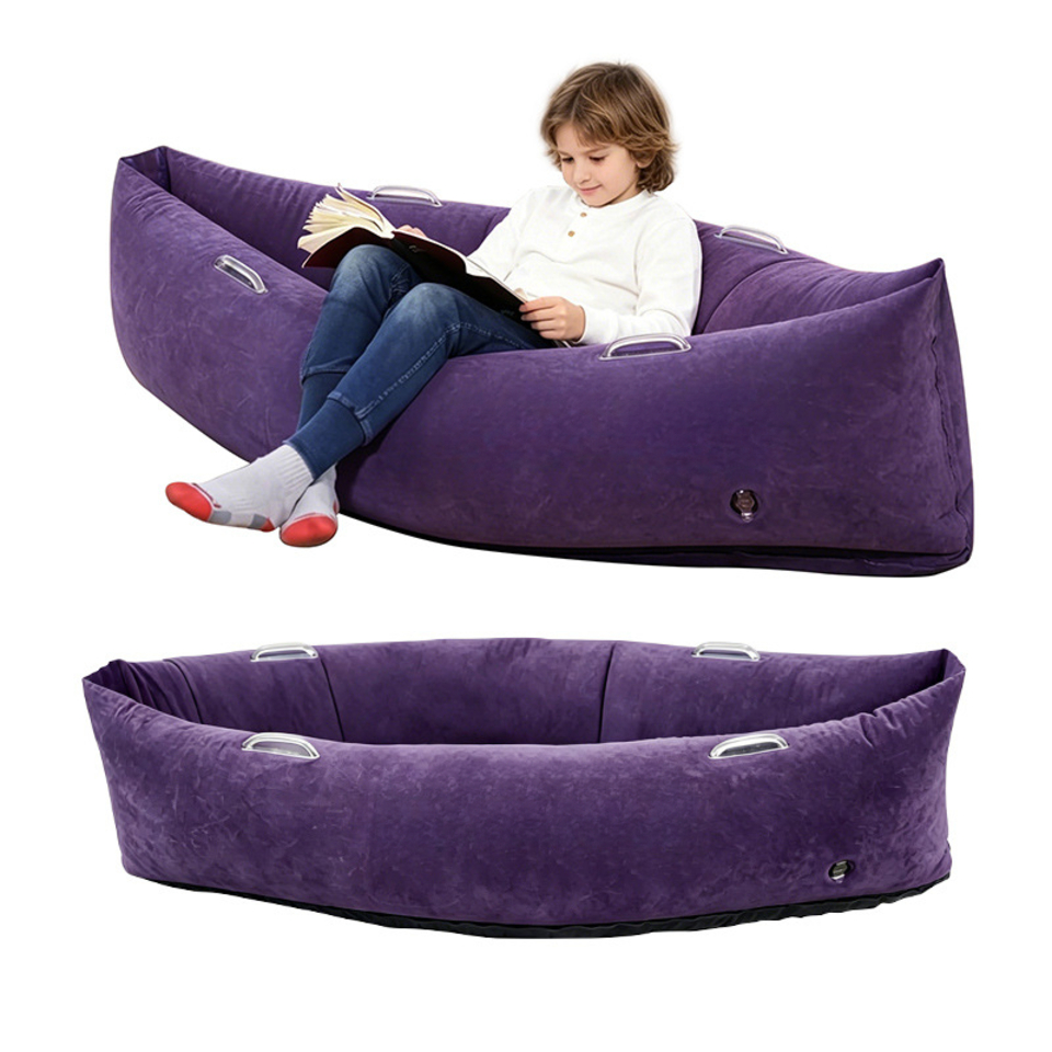 เตียงเด็กพกพาในร่มแบบเป่าลม Pe - Kids Outdoor Lounger Chair บทวิจารณ์และราคา