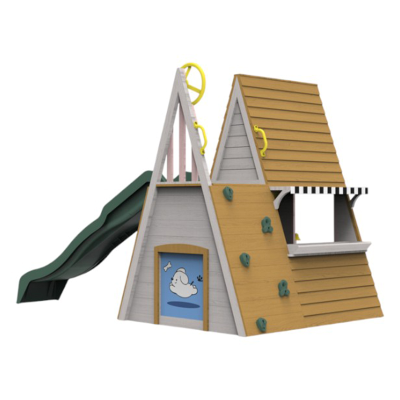 เครื่องเล่นสนามเด็กเล่นกลางแจ้ - Kids Outdoor Wooden Playhouse บทวิจารณ์และราคา