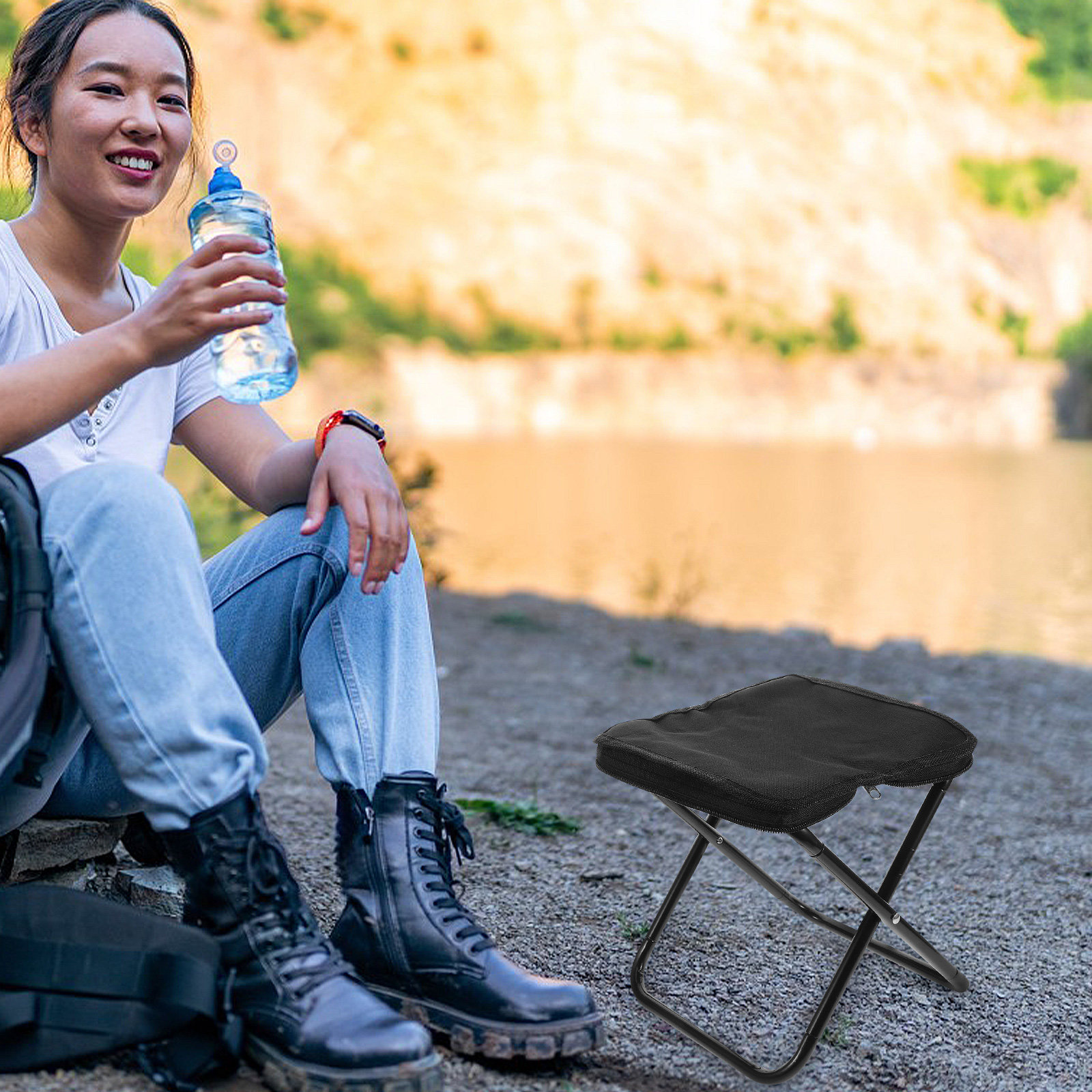 เก้าอี้สตูลพับได้ขนาดเล็ก น้ำห - Kids Outdoor Folding Chair บทวิจารณ์และราคา