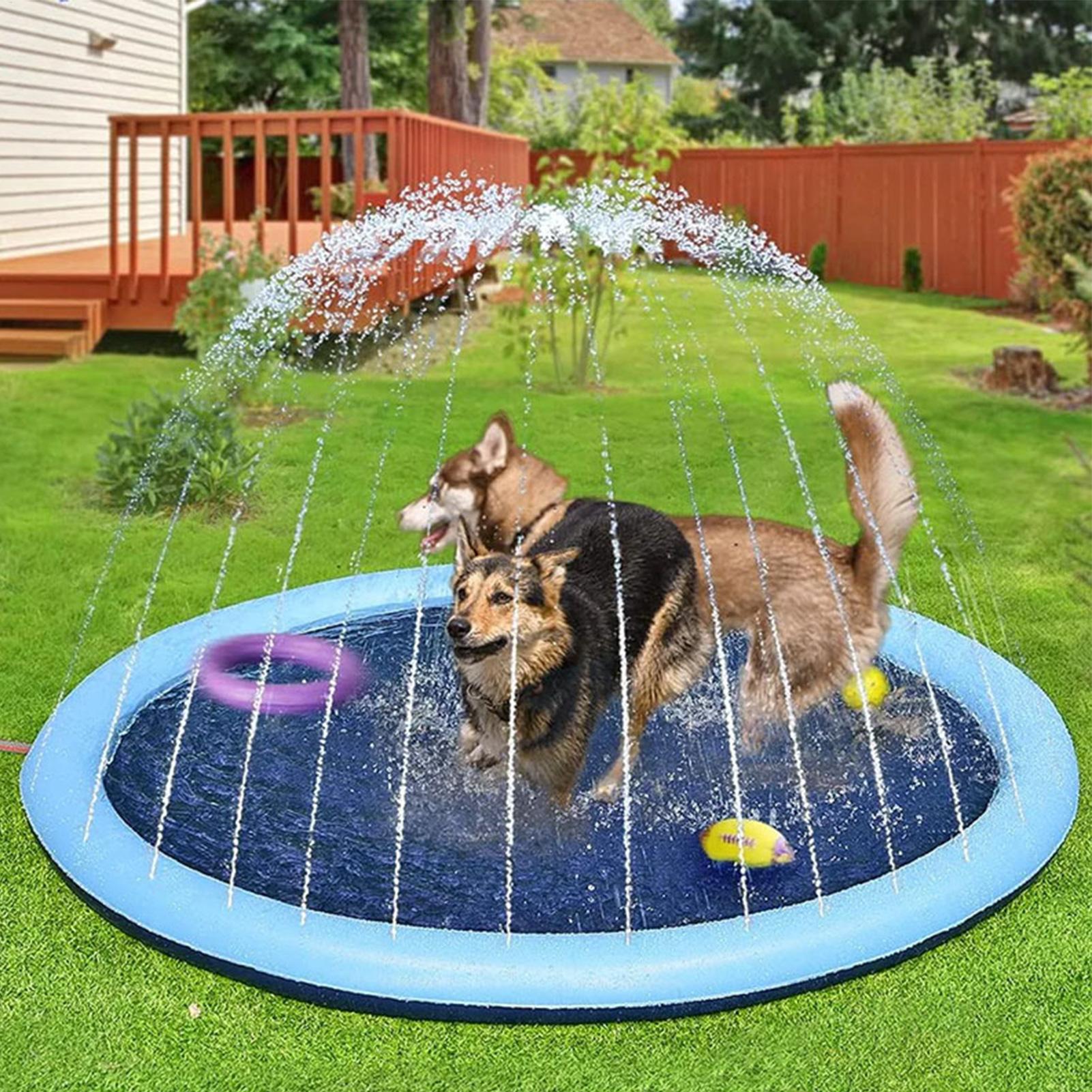 แผ่นรองเล่นน้ำสำหรับเด็กพร้อมห - Kids Outdoor Water Sprinkler บทวิจารณ์และราคา