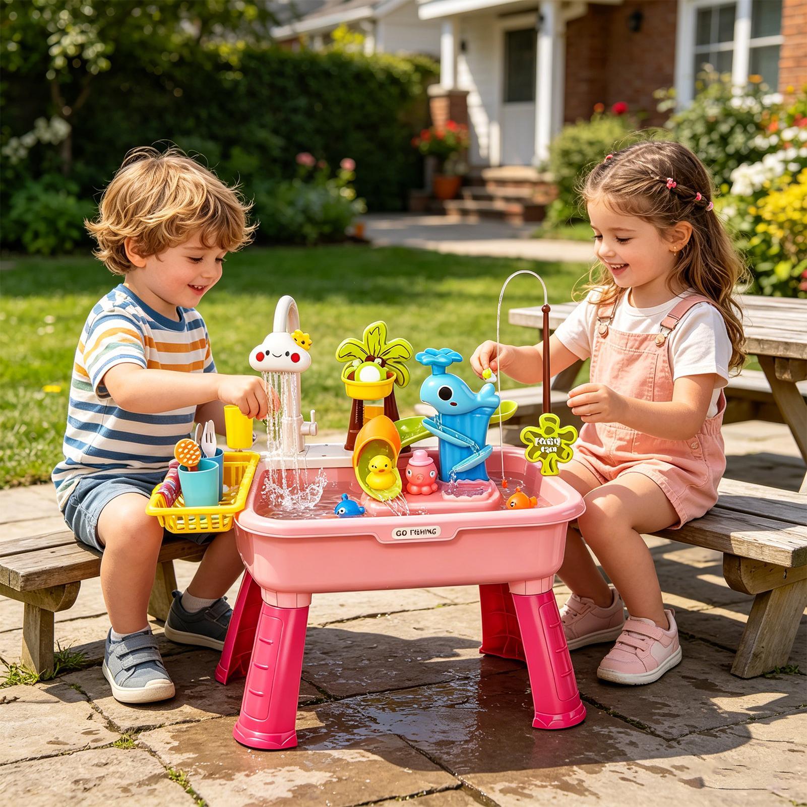 อ่างล้างจานไฟฟ้าสำหรับเด็กพร้อ - Kids Outdoor Sink บทวิจารณ์และราคา