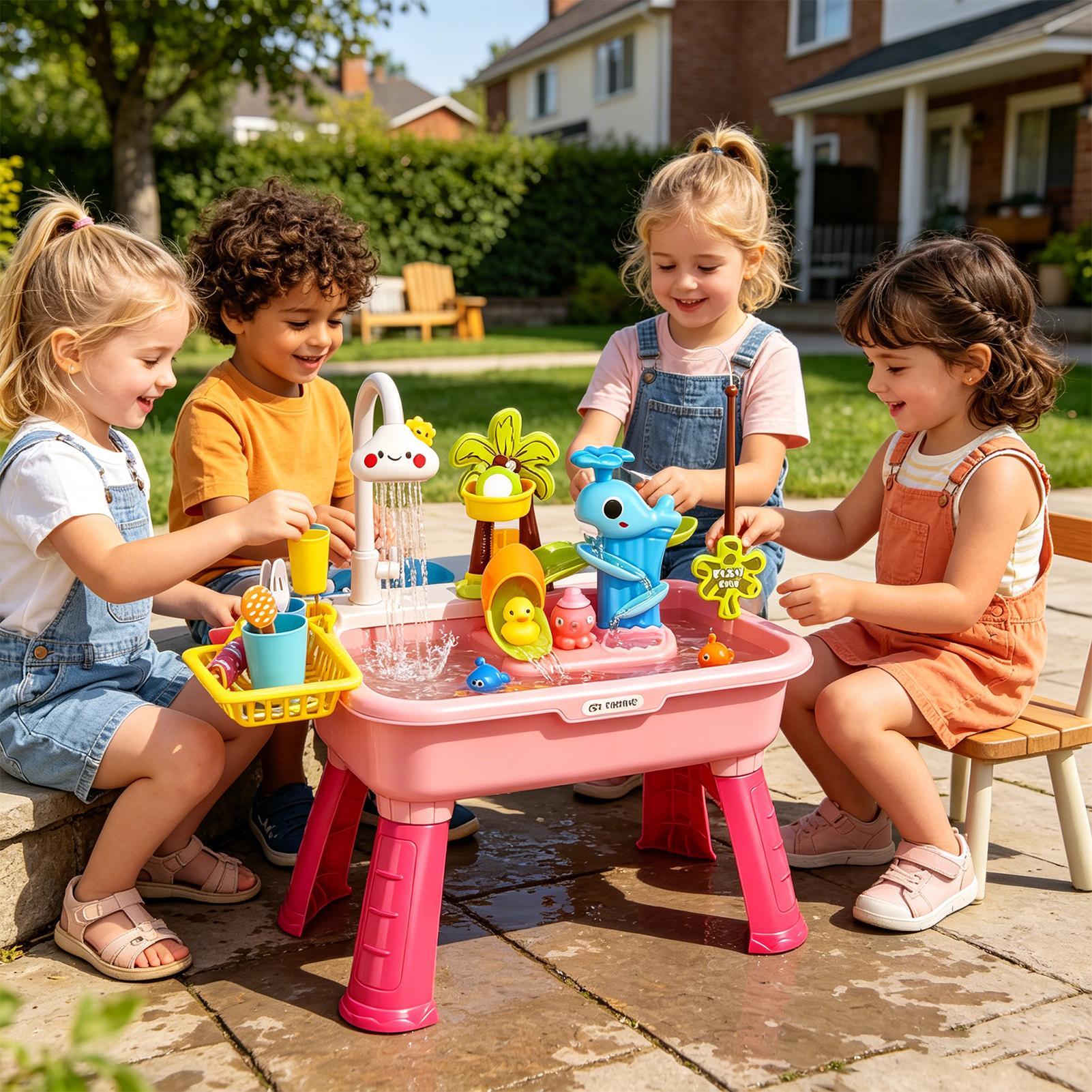 อ่างล้างจานไฟฟ้าสำหรับเด็กพร้อ - Kids Outdoor Sink บทวิจารณ์และราคา