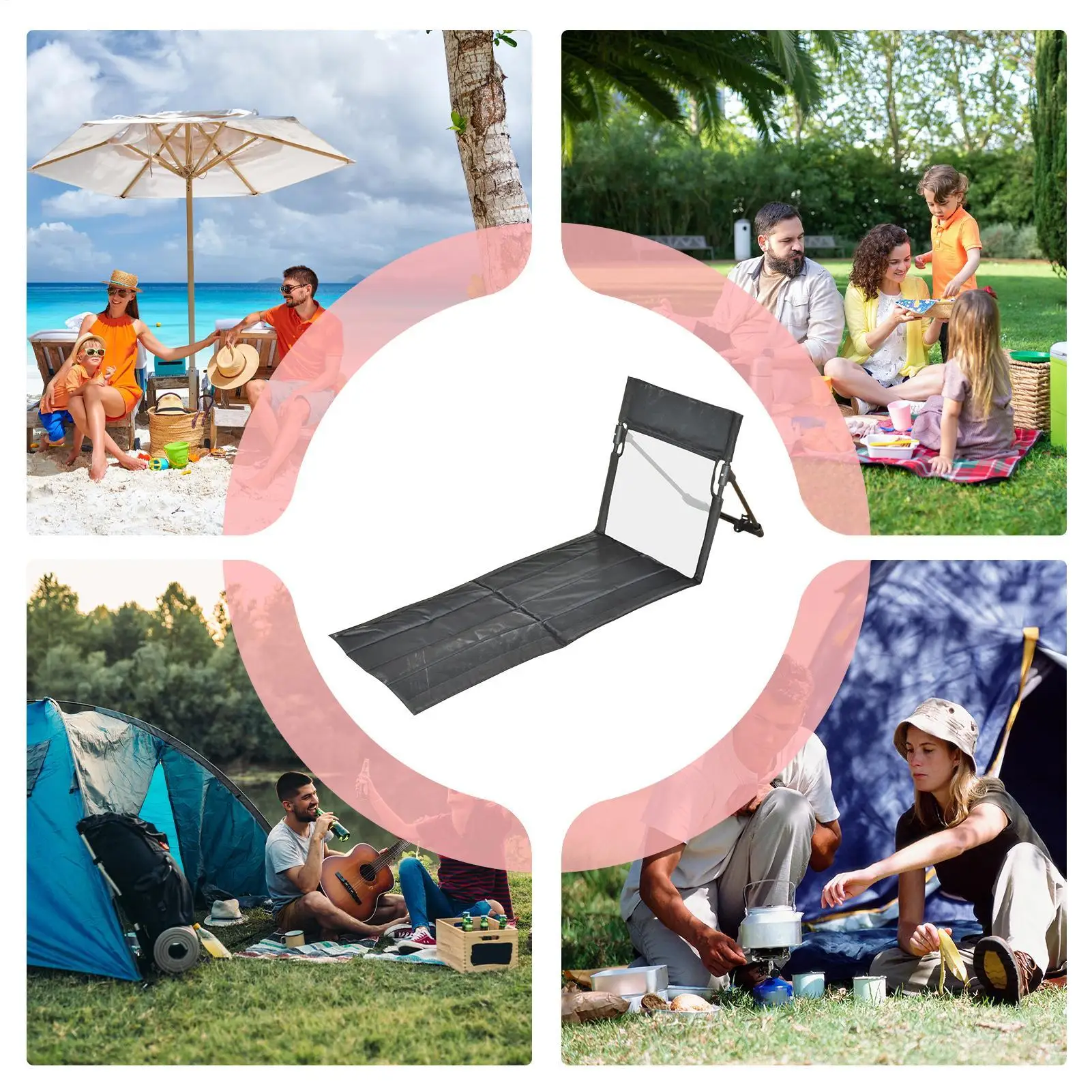 เก้าอี้ชายหาดพับได้สำหรับพักผ่ - Kids Outdoor Lounger Chair บทวิจารณ์และราคา