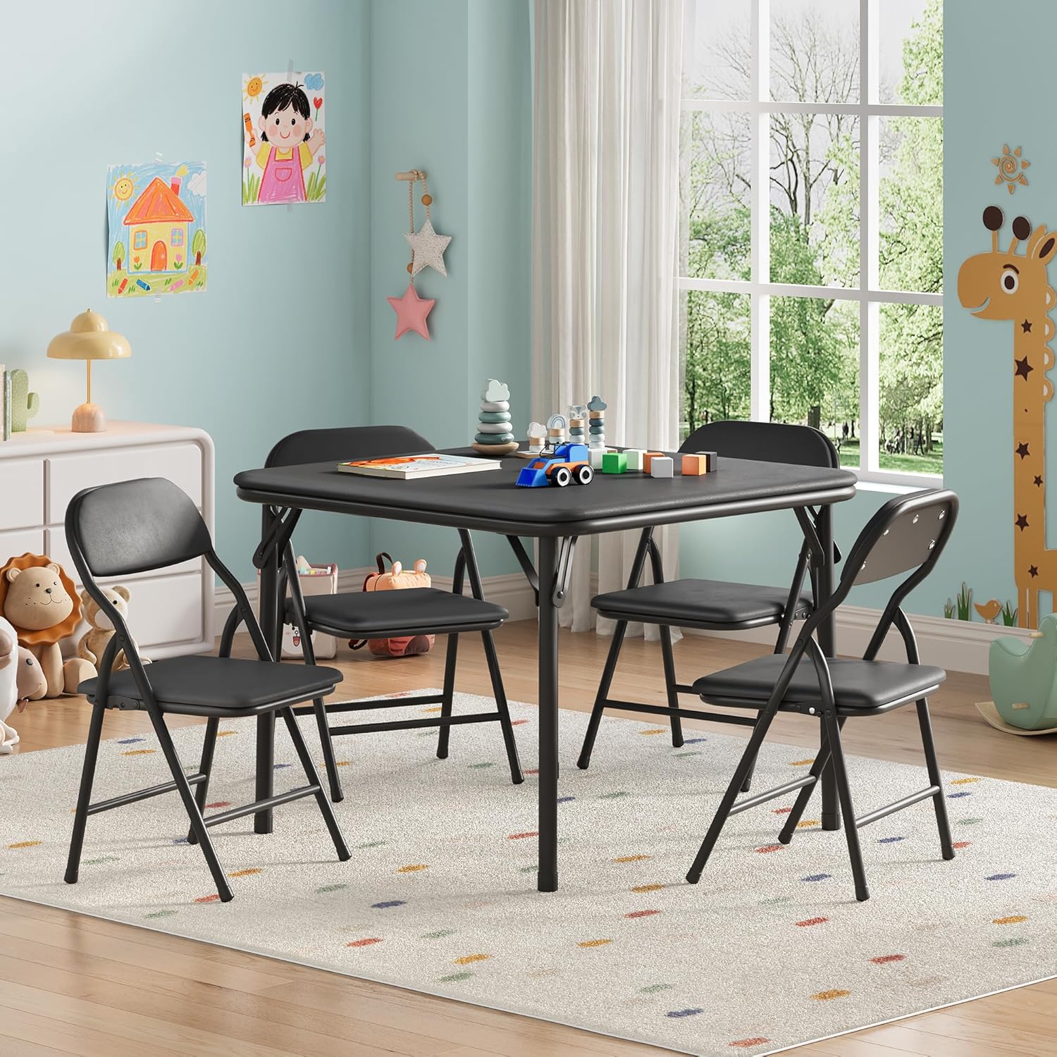 ชุดโต๊ะและเก้าอี้พับได้สำหรับเ - Kids Outdoor Chair And Table บทวิจารณ์และราคา