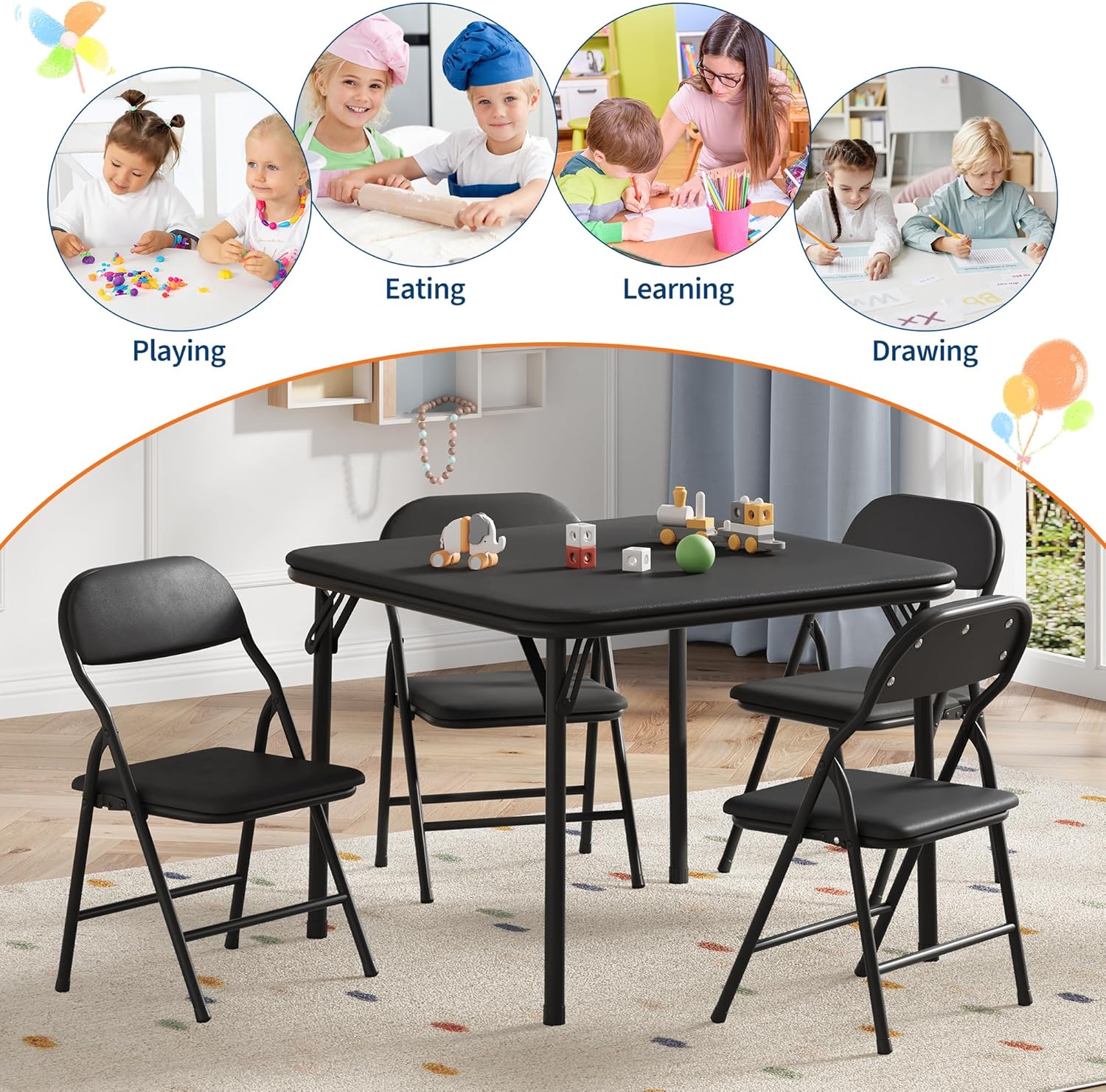 ชุดโต๊ะและเก้าอี้พับได้สำหรับเ - Kids Outdoor Chair And Table บทวิจารณ์และราคา