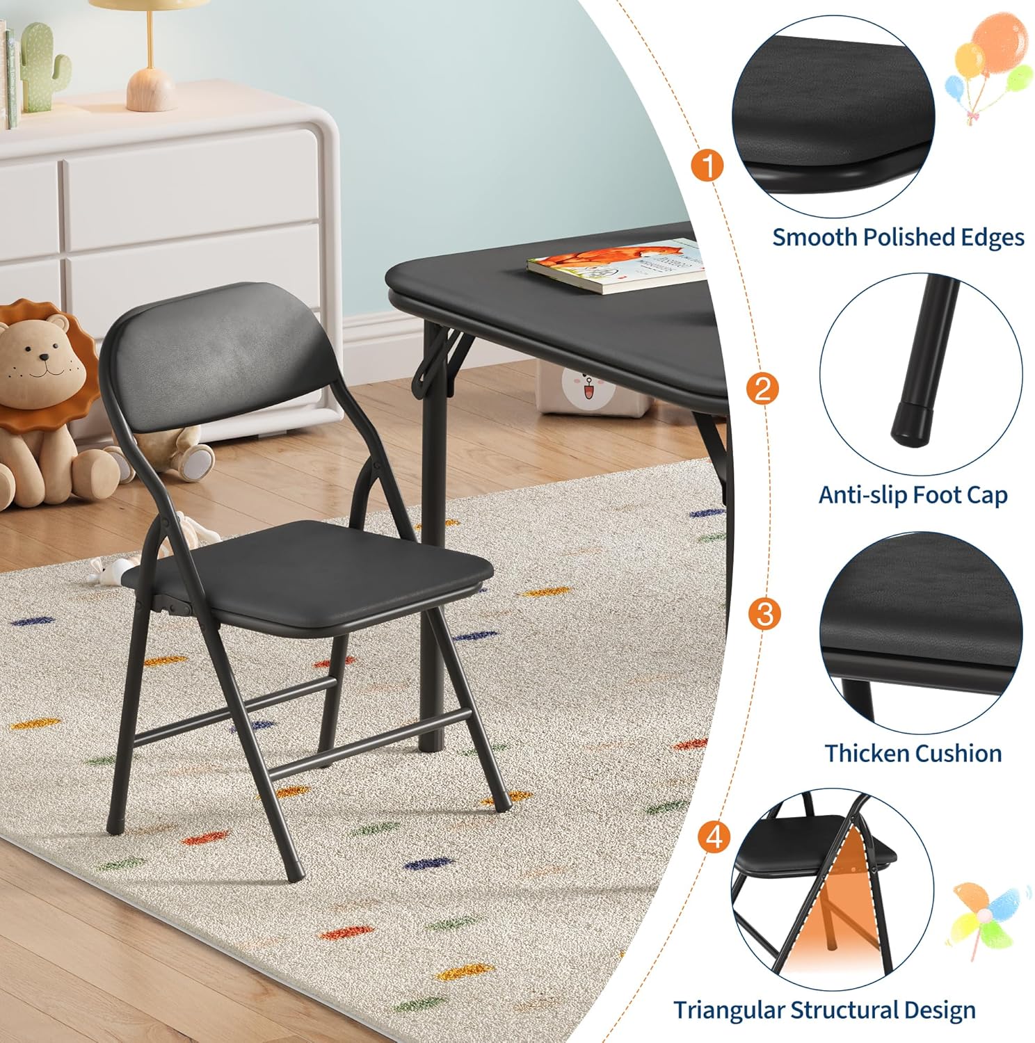 ชุดโต๊ะและเก้าอี้พับได้สำหรับเ - Kids Outdoor Chair And Table บทวิจารณ์และราคา