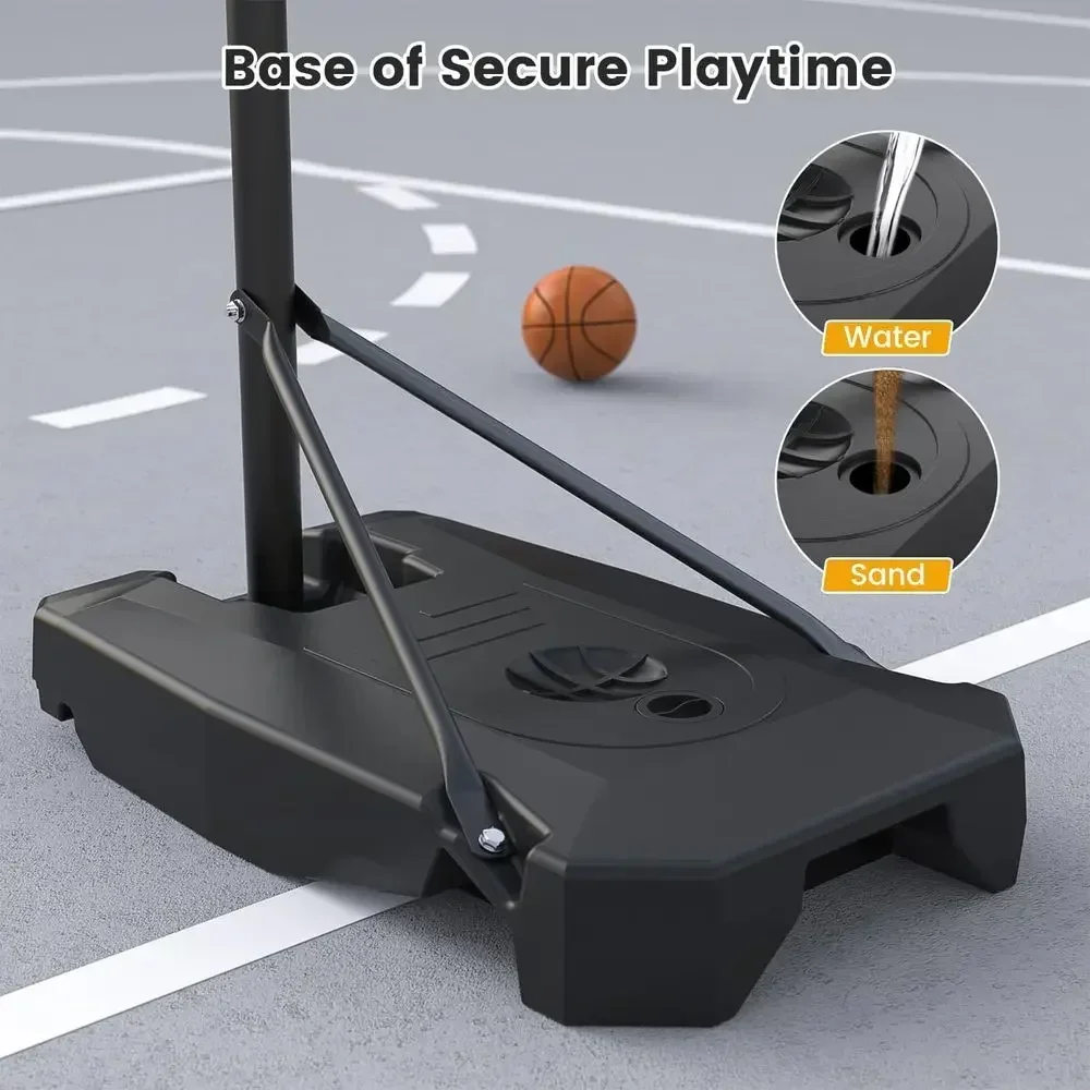 ห่วงบาสเก็ตบอลแบบพกพาสำหรับใช้ - Basketball Hoop Outdoor บทวิจารณ์และราคา