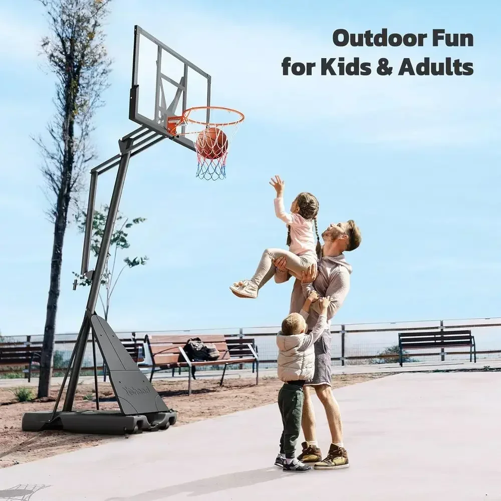 ห่วงบาสเก็ตบอลแบบพกพาสำหรับใช้ - Basketball Hoop Outdoor บทวิจารณ์และราคา