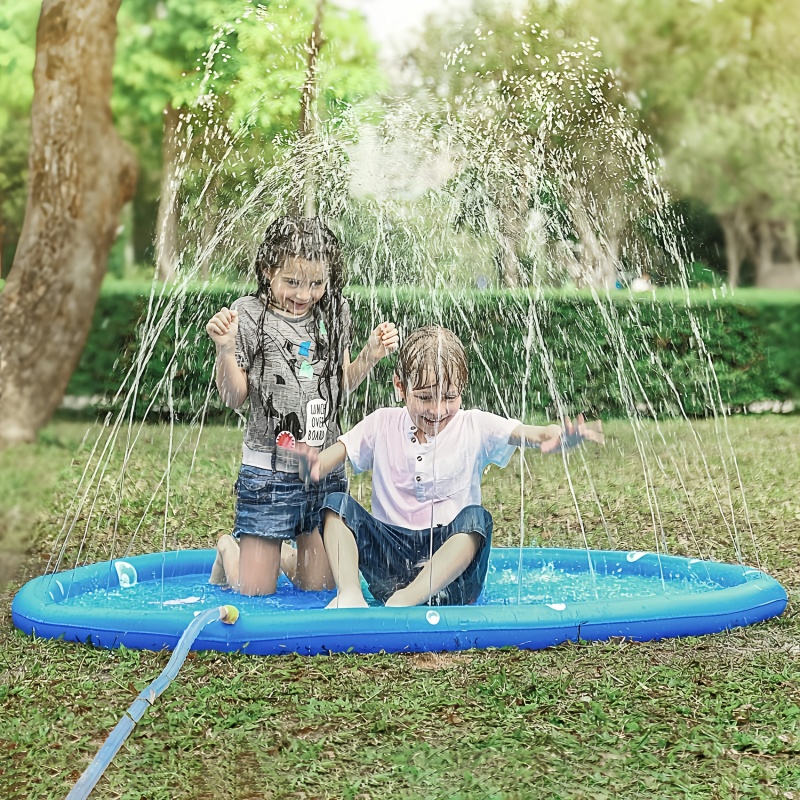 แผ่นพ่นน้ำสำหรับเด็กเล่น ขนาด  - Kids Outdoor Water Sprinkler บทวิจารณ์และราคา