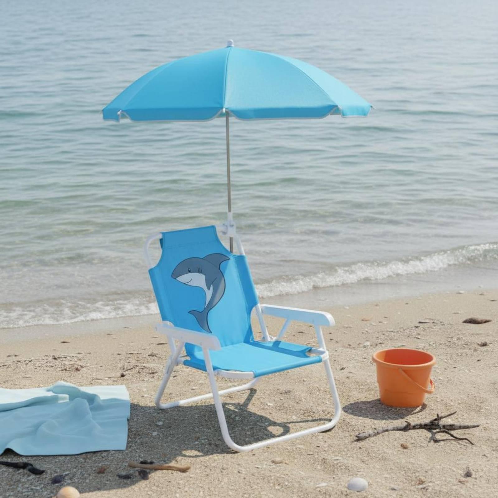 เก้าอี้พกพาสำหรับเด็กพร้อมร่มก - Kids Outdoor Folding Chair บทวิจารณ์และราคา