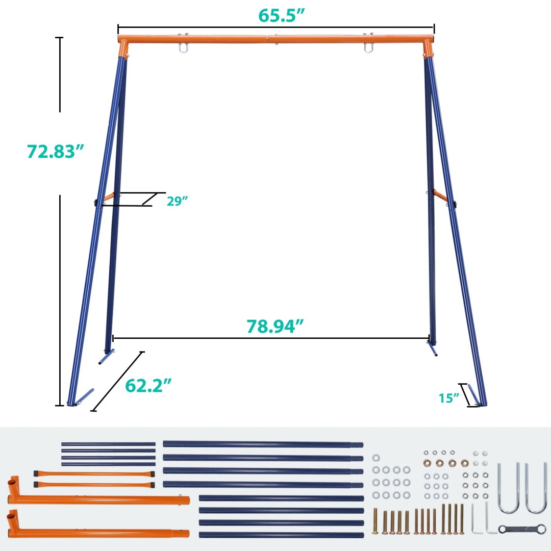 โครงชิงช้าแบบ A-Frame สำหรับเด - Kids Outdoor Furniture Set บทวิจารณ์และราคา