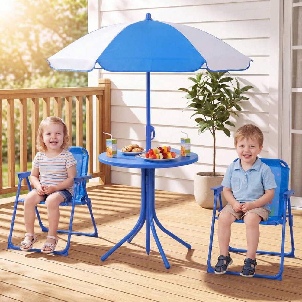 ชุดโต๊ะปิกนิกสำหรับเด็กพร้อมเก - Kids Outdoor Folding Chair บทวิจารณ์และราคา