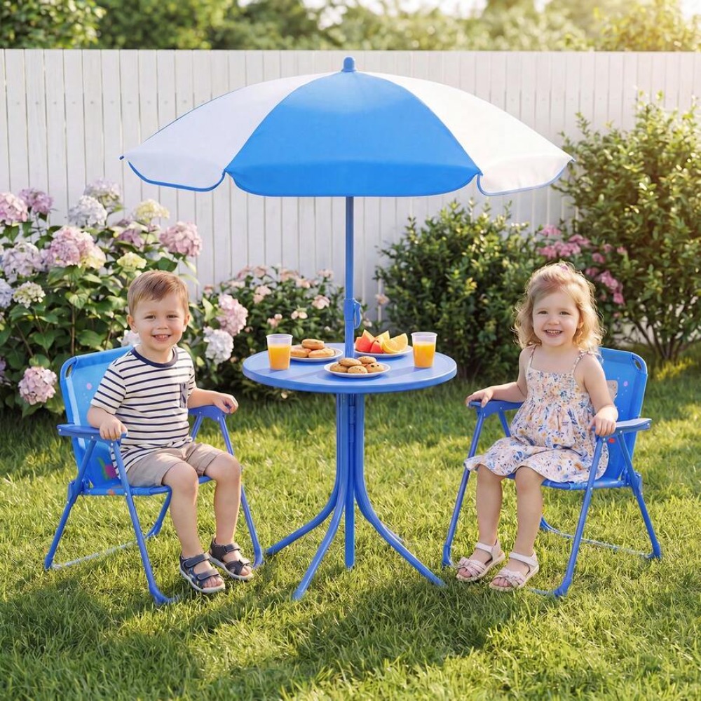ชุดโต๊ะปิกนิกสำหรับเด็กพร้อมเก - Kids Outdoor Folding Chair บทวิจารณ์และราคา